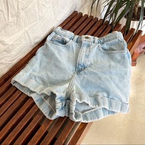 American Apparel high waist jean shorts
